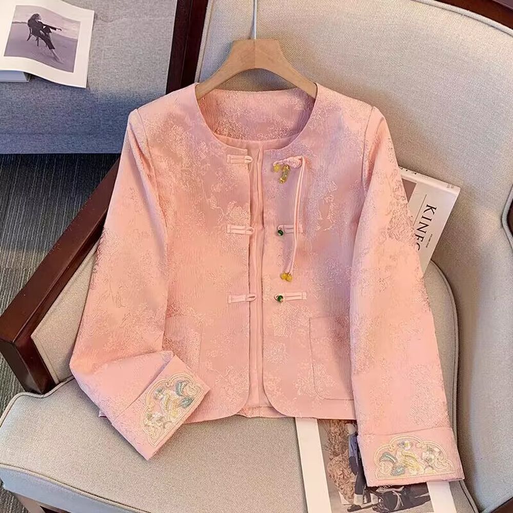 Spring Women's Jacket Embroidered Top