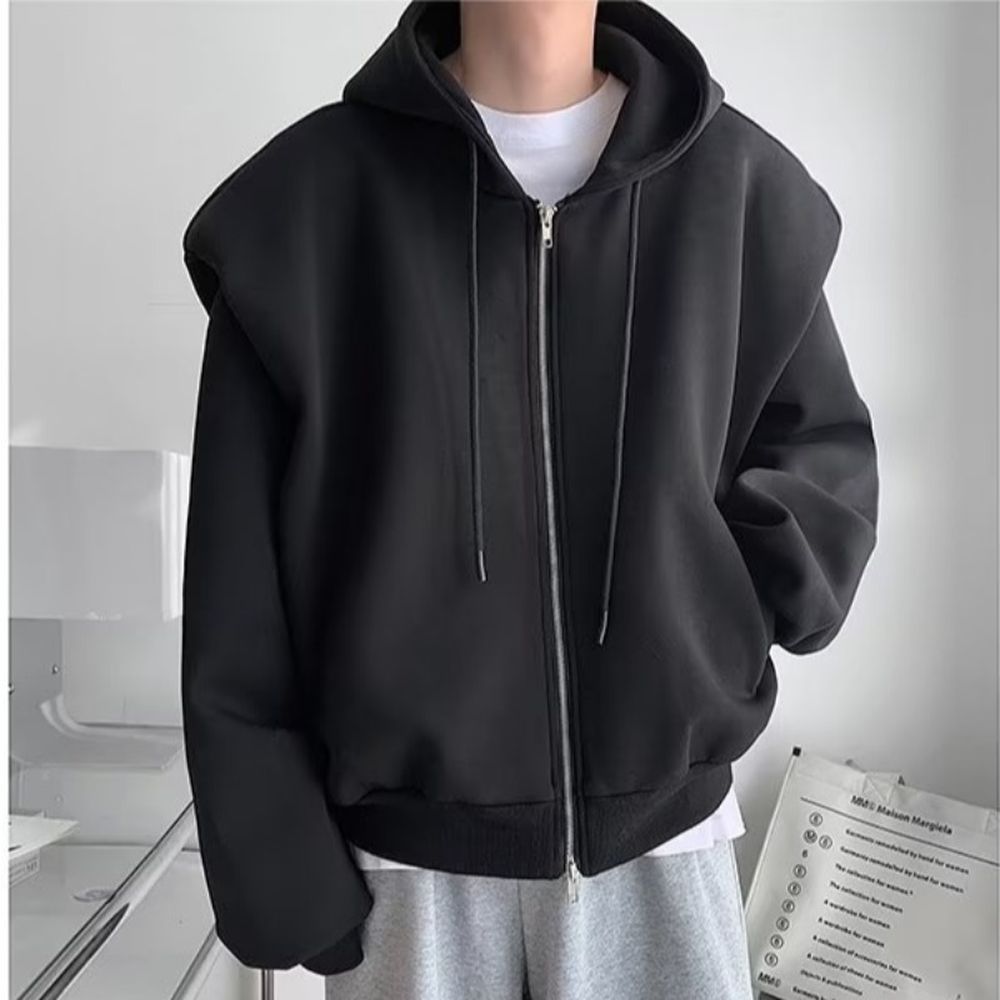 Men's Loose Long-sleeved Padded Hooded Sweatshirt